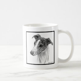 Whippet Dog Art von Glenda S. Harlan Kaffeetasse