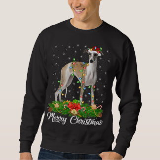 Whippet Dog Lover Matching Weihnachtsmannmütze Whi Sweatshirt