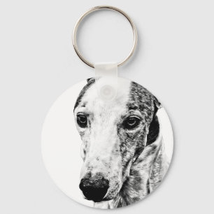 Whippet dog schlüsselanhänger