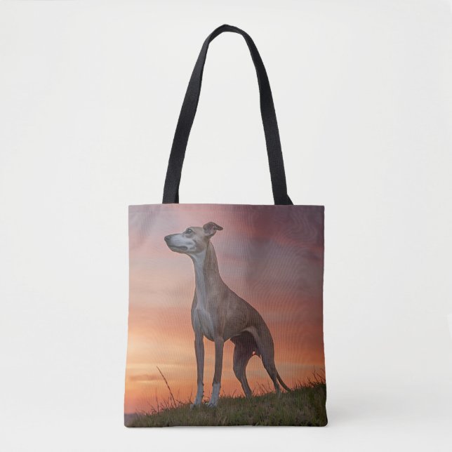 Whippet Elegante Schulter-Tasche (Vorderseite)