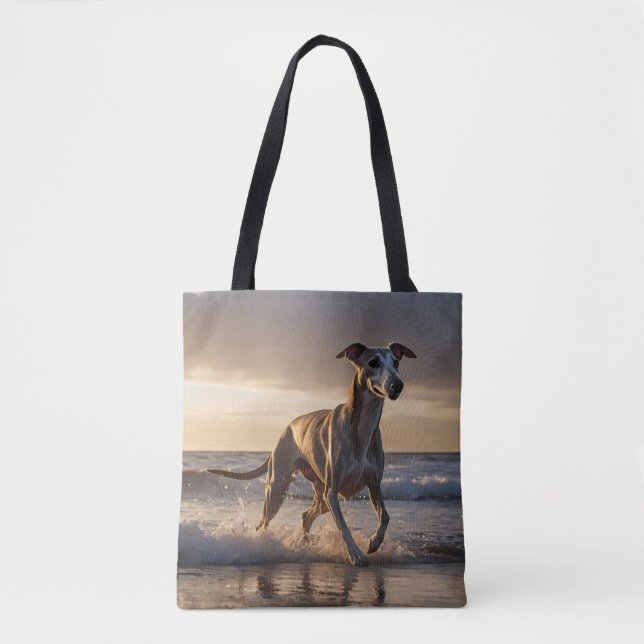 Whippet Elegante Schulter-Tasche (Vorderseite)
