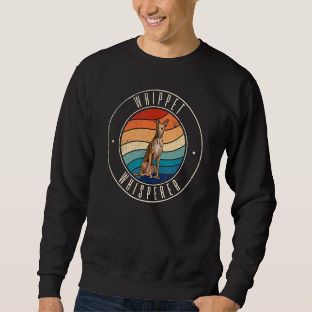 Whippet-Flüsterer Sweatshirt (Vorderseite)