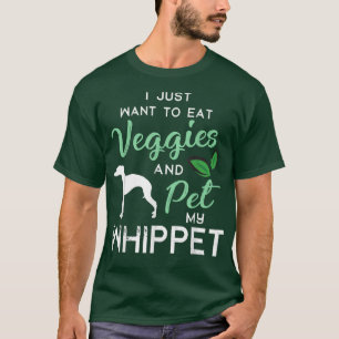 Whippet Funny Vegan Dog Lover Owner Xmas Birthday T-Shirt