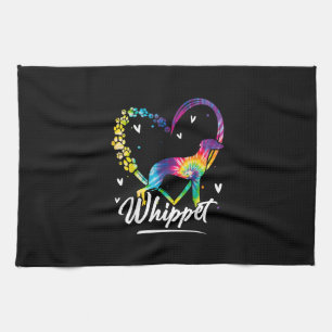 Whippet Gefärbte Krawatte Rainbow Dog Lover T - Sh Geschirrtuch