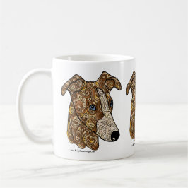 Whippet Gekritzel-Kaffee-Tasse Tasse
