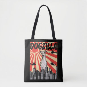 Whippet-Geschenk   lustige japanische Dogzilla-Pei