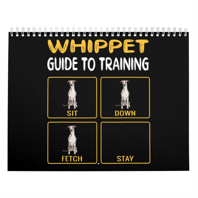 Whippet Guide to Training Hunde Obedience Kalender (Titelbild)