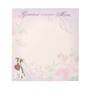 Whippet Heart Mama Notizblock
