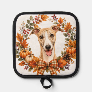 Whippet-Herbstkranz Topflappen