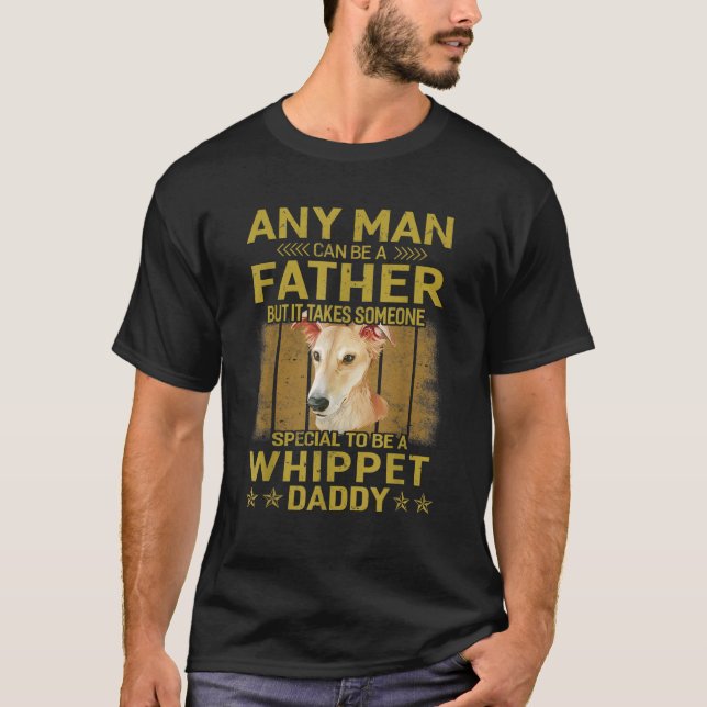 Whippet Hund Daddy Vater Geschenk für Männer T Shi T-Shirt (Vorderseite)