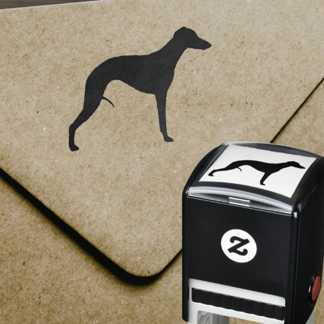 Whippet Hund Rasse Silhouette Permastempel (Von Creator hochgeladen)