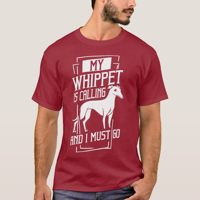 Whippet Hund Welpen Eigentümer Lover T-Shirt (Vorderseite)