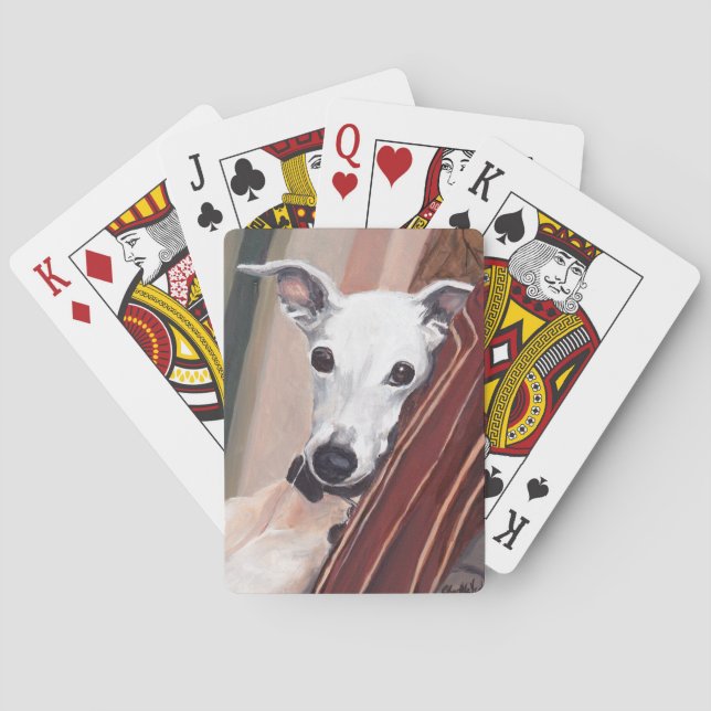 Whippet Hundekunst-Spielkarten Spielkarten (Rückseite)