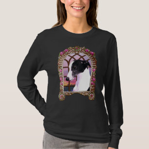 Whippet im Rahmen T-Shirt