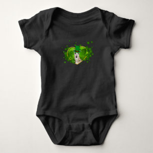 Whippet Irish Niedlich St Patrick Day Dog Lover Ge Baby Strampler