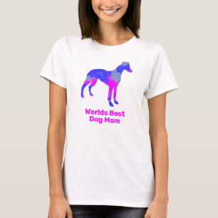 Whippet/Italienischer Greyhound Hund Silhouette Ro T-Shirt