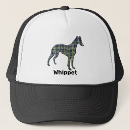 Whippet/Italienisches Greyhound Hund Silhouette Gr Truckerkappe