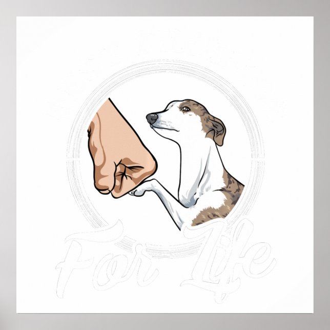 Whippet Lover Geschenke Whippet Lovers Sweet Poster (Vorne)