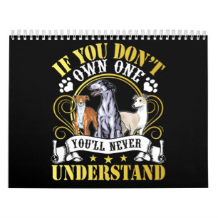 Whippet Lover  Ich besitzte ein Whippet, also vers Kalender