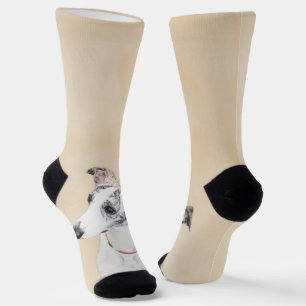 Whippet-Malerei - Süße originelle Hundekunst Socken