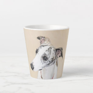 Whippet Painting - Niedliche Original Hunde Kunst Milchtasse