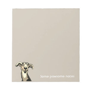Whippet, pawsome notes paper pad notizblock