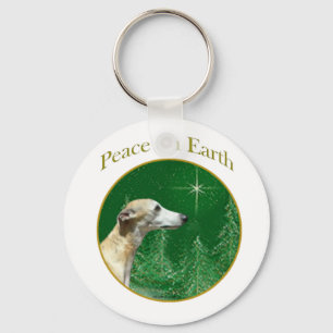 Whippet Peace Schlüsselanhänger