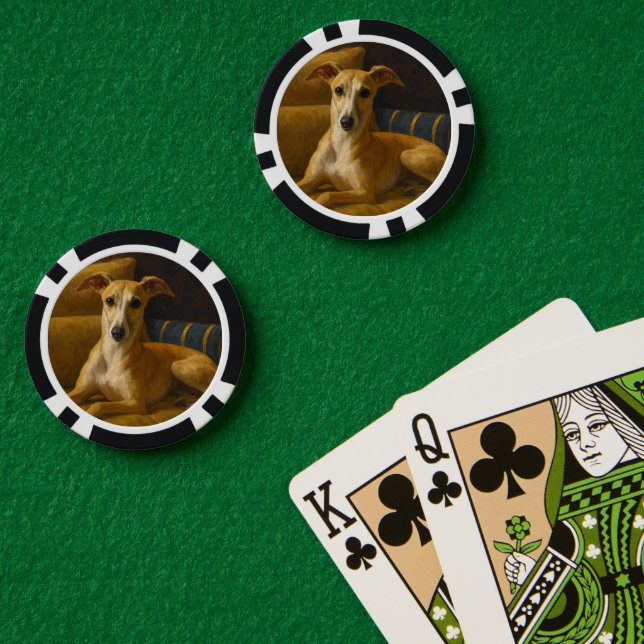 Whippet Pokerchips (Pokertisch (doppelt))