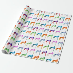 Whippet Popart Geschenkpapier