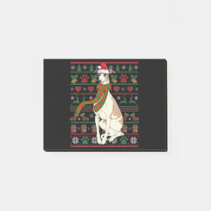 Whippet Santa Claus Funny Dog Lover Weihnachten Post-it Klebezettel