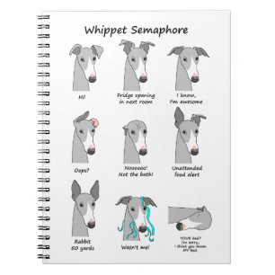 Whippet Semaphor Notizblock