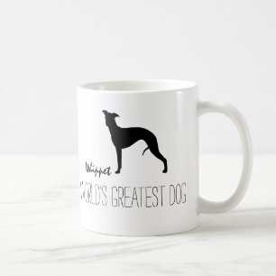 Whippet-Silhouette Der größte Hund der Welt Tasse