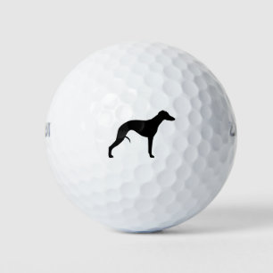 Whippet Silhouette Golfball