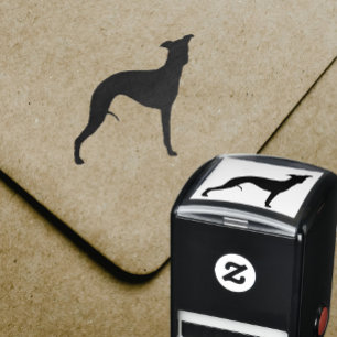 Whippet Silhouette Permastempel