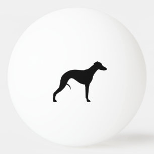 Whippet Silhouette Tischtennisball