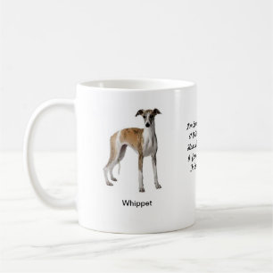 Whippet Tasse - mit zwei Bildern und einem Motiv