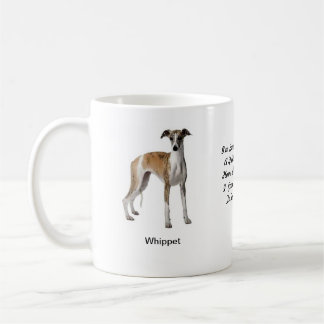 Whippet Tasse - mit zwei Bildern und einem Motiv