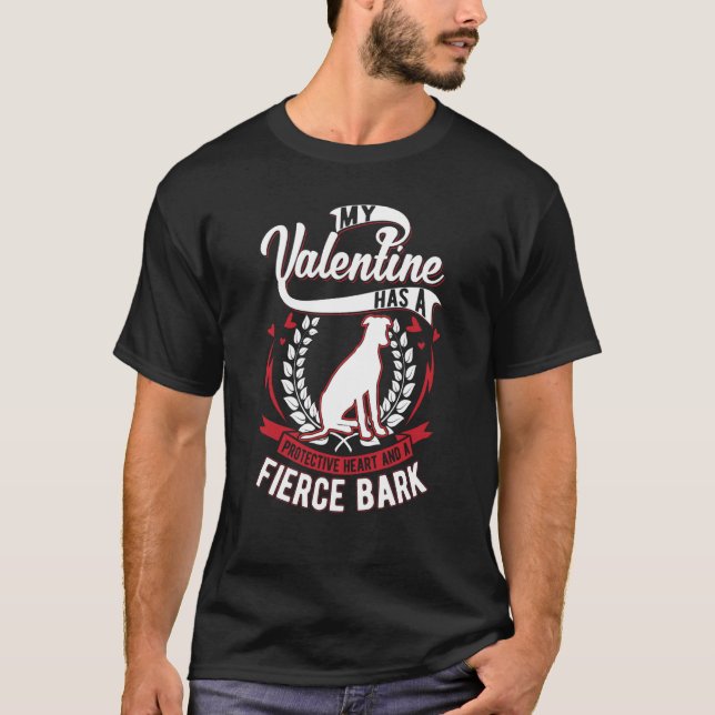 Whippet Valentine's Day English Whippet  1 T-Shirt (Vorderseite)