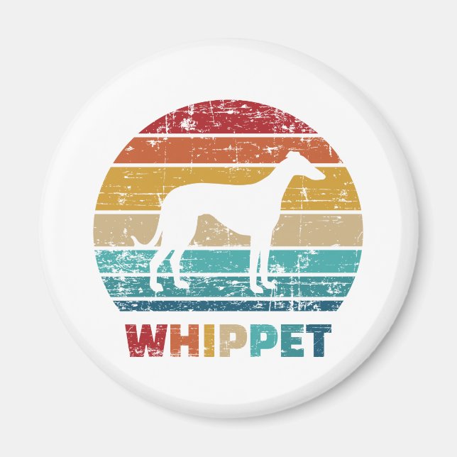 Whippet Vintag Magnet (Vorne)