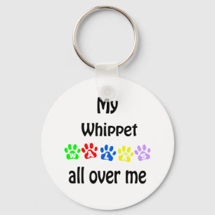 Whippet Walks Design Schlüsselanhänger
