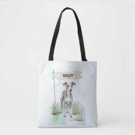 Whippet Watercolor Personalized Dog