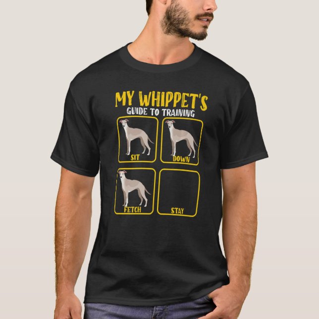 Whippet Whippet Hund Trainingsleiter für Whippet m T-Shirt (Vorderseite)
