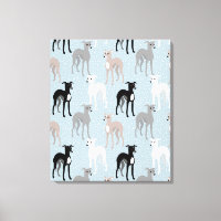 Whippets oder italienische Greyhounds Elegantes Mu