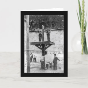 Whipping Post in Delaware 1907 Karte