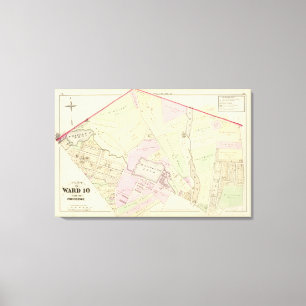 Whipples Teich Genf mahlt Wanskuck Mil Atlas-Karte Leinwanddruck