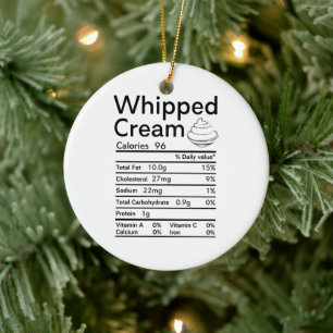 Whippte Creme Nutrition-Matching Keramik Ornament
