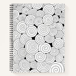Whirl & Wonder – Notebook with Colorable Cover Notizbuch