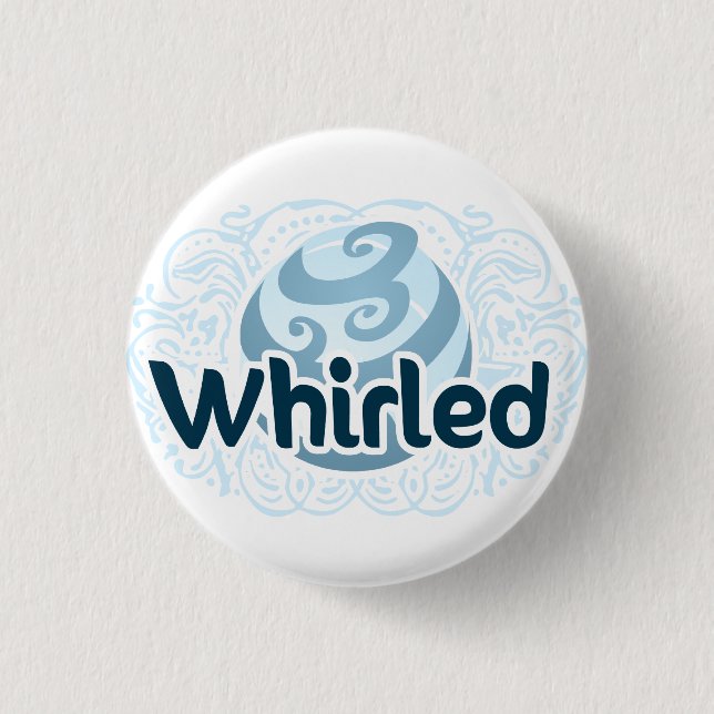 Whirled Logo-Knopf Button (Vorderseite)