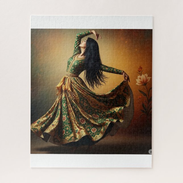 Whirling Grace-Persian Dance in Motion Puzzle (Vertikal)