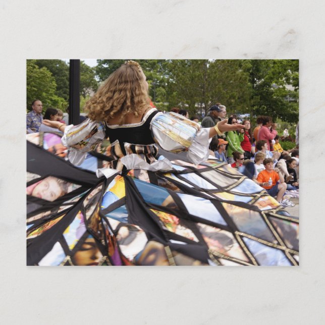 Whirling Lady #1 Postkarte (Vorderseite)